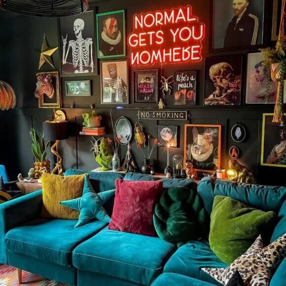 Urban Outfitters Other - NORMAL GETS YOU NOWHERE Pink Neon Light LED Wall Indoor Outdoor Room Cute Decor